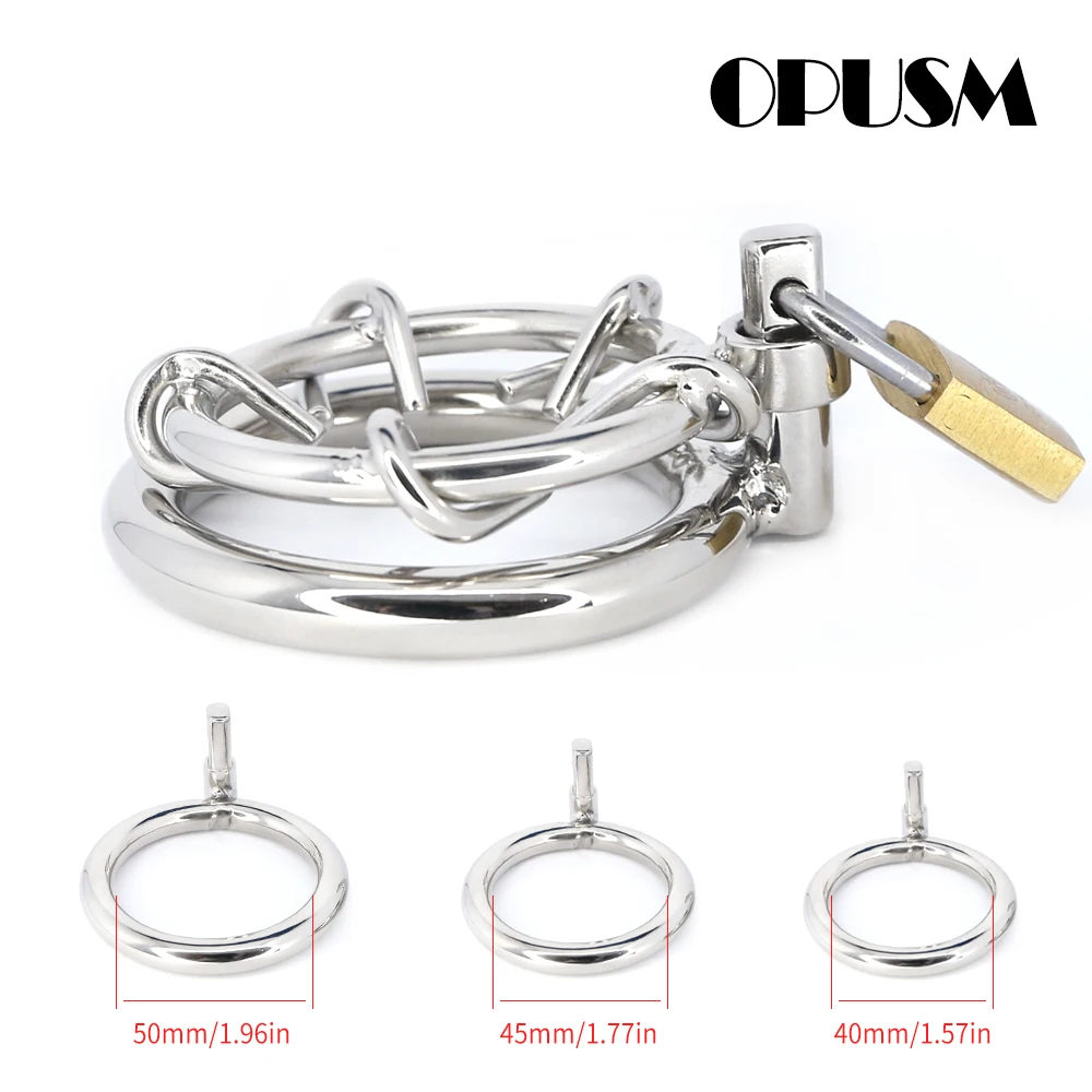 

BDSM Mini Small Stainless Male Chastity Belt Cock Cage Penis Lock Bondage Men Chastity Cage Slave Restraint Trainer