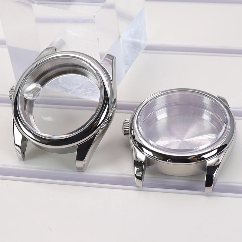 36mm/40mm Watch Case Sapphire Glass Waterproof For Seiko NH35 NH34 NH36 NH38 Miyota 8215 Movement 28.5mm Dial Oyster Perpetual