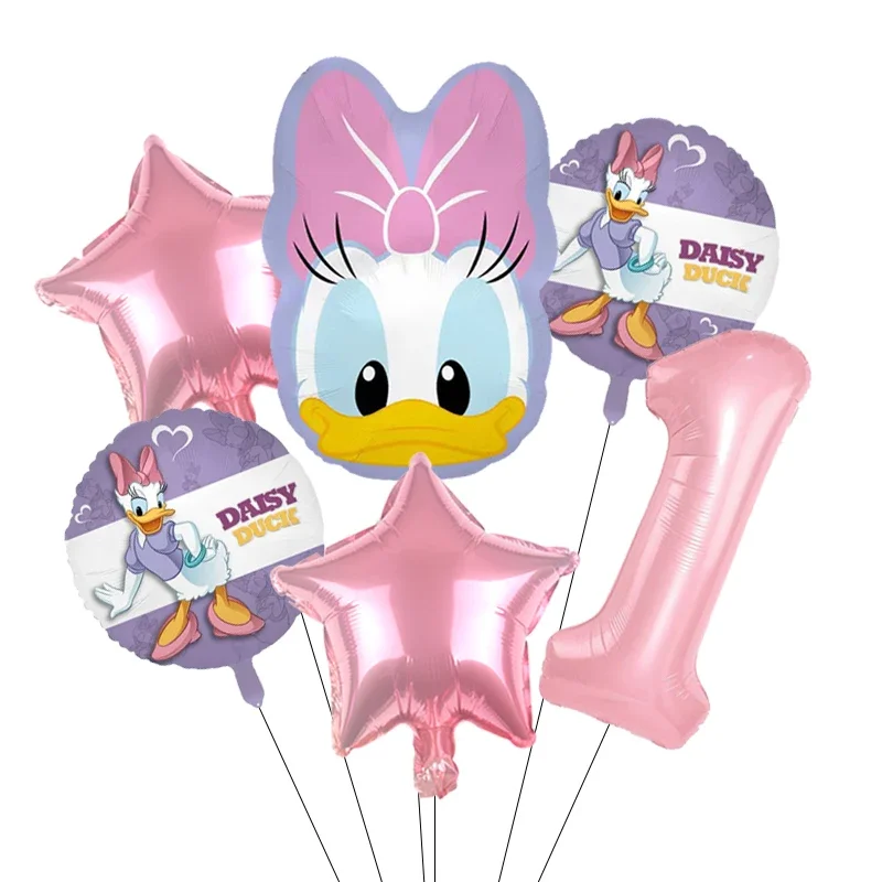 Cartoon Donald Nummer Eend Daisy Aluminium Film Ballon Set Bolvormige DIY Verjaardag Arrangement Feestdecoratie Ballonnen Kawaii