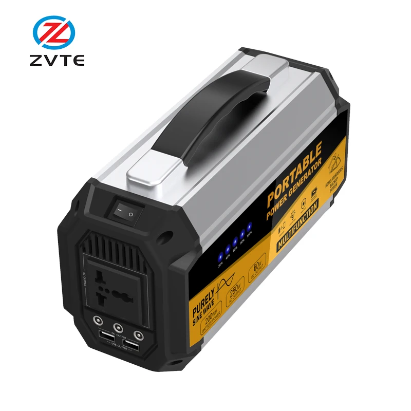 250W 250WH Backup Portable Generator Solar Power Source 250 Pure Sine Wave Power Inverter UPS Li-on Battery CPAP