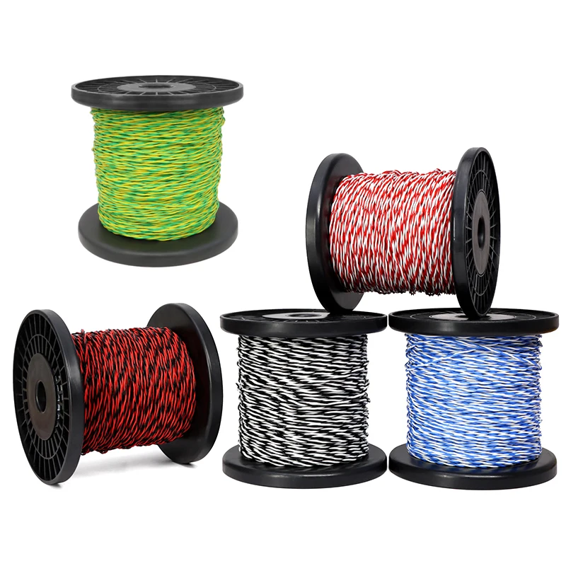 2/5/20M PTFE Copper Wire 26 - 13AWG FEP Insulated High Temperature Resistant Twisted Pair 2pins Electronic Signal Copper Cable