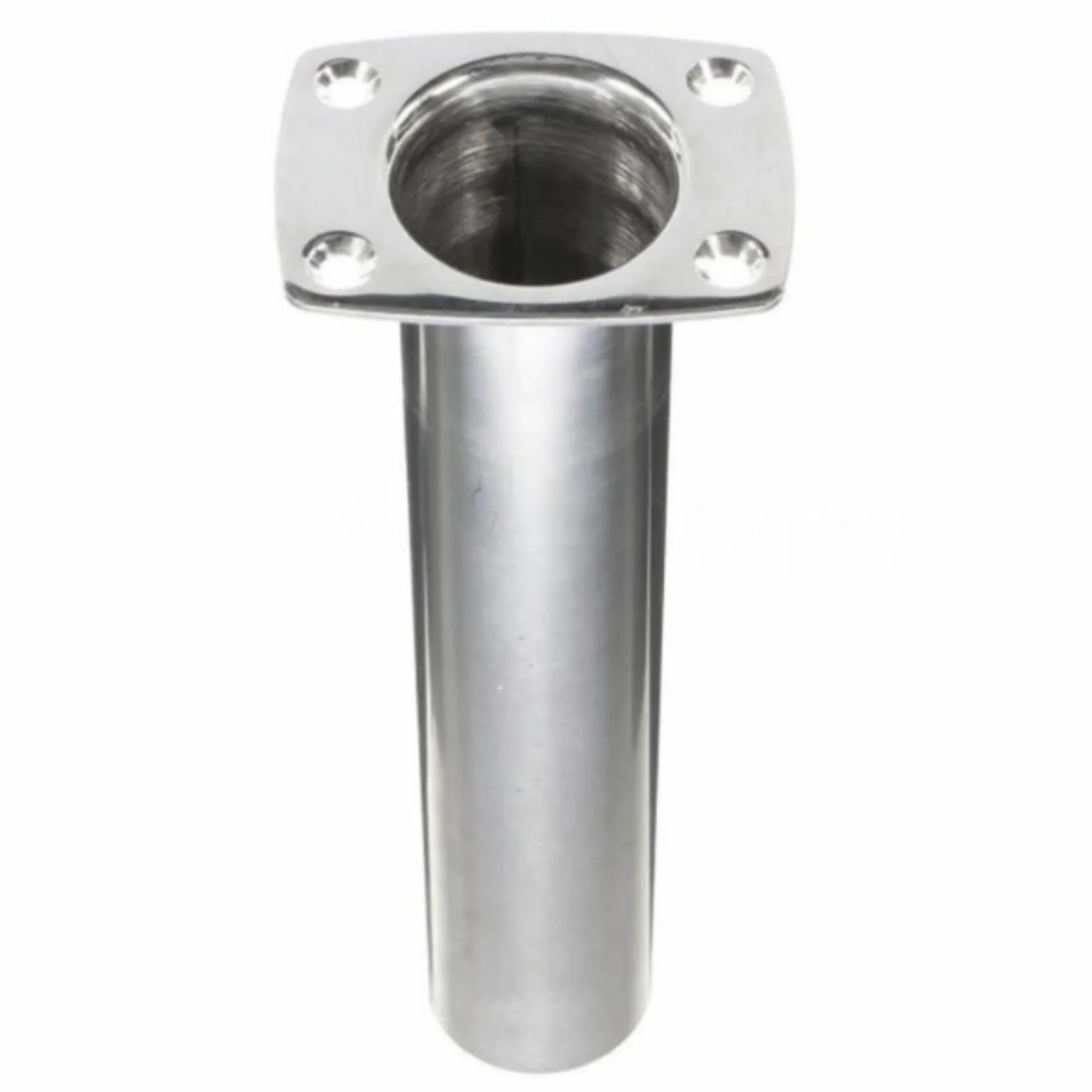 ISURE MARINE 304 Stainless Steel 15/30/90 Degree Square Bottom Fishing Rod Holder Surface Polishing Fishing Rod Holder Marine