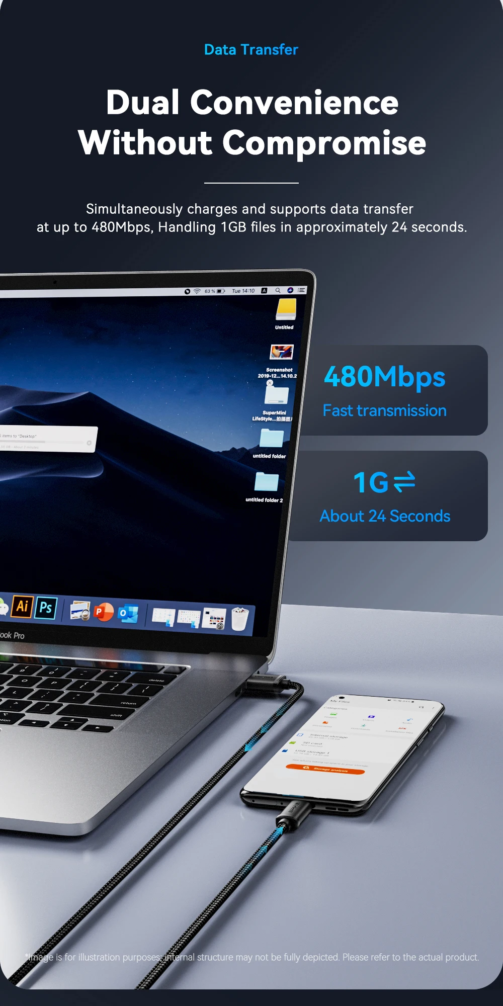 Essager Micro-USB-Kabel 2A Schnelllade-USB-Kabel für Xiaomi Realme Redmi Samsung Huawei Handy USB-Datenladegerät Kabel 3M – Detail 6