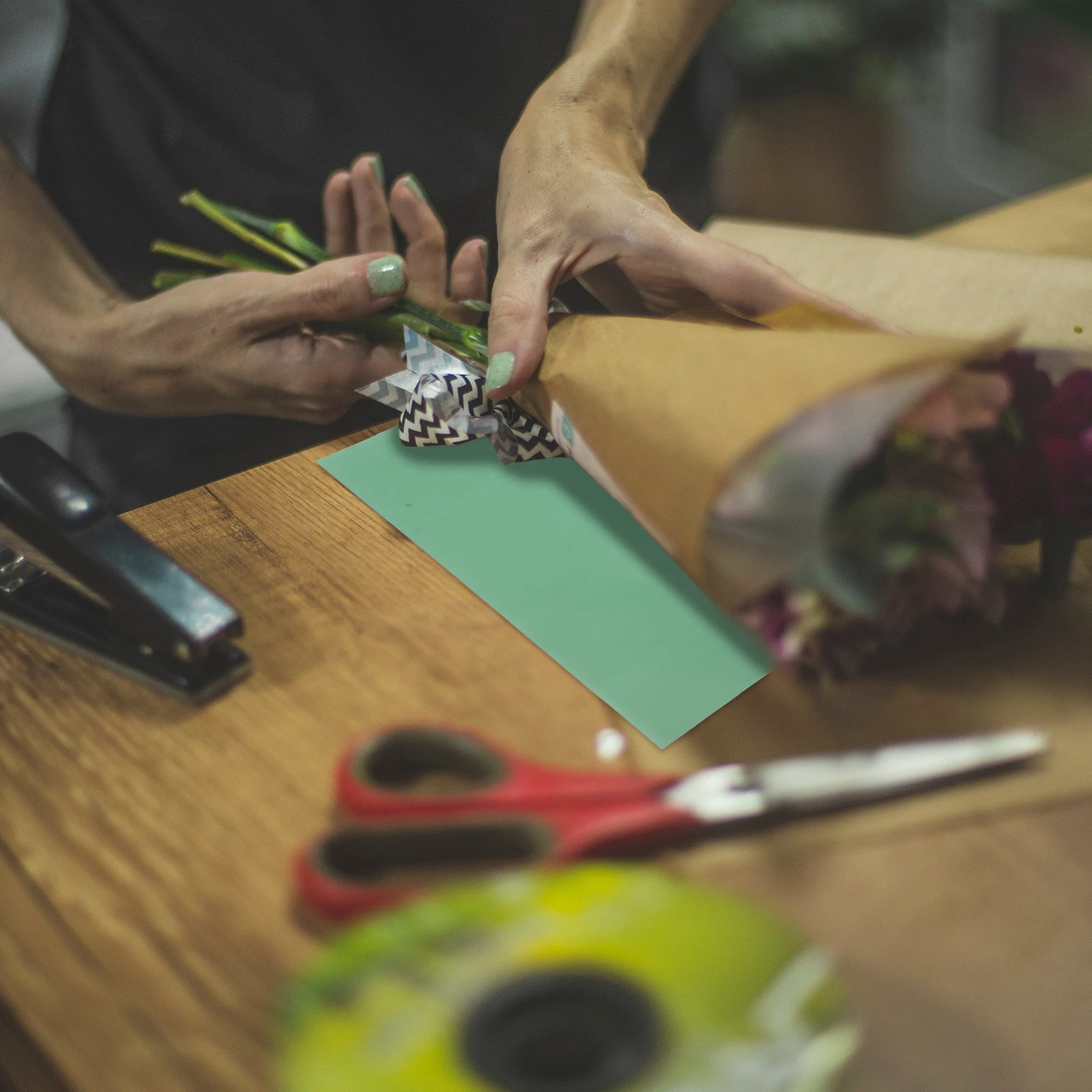 20 Buah Kertas Pembungkus Bunga Bernapas Ringan Perlengkapan Bunga untuk Buket Kemasan Hadiah Kertas Pembungkus Bunga