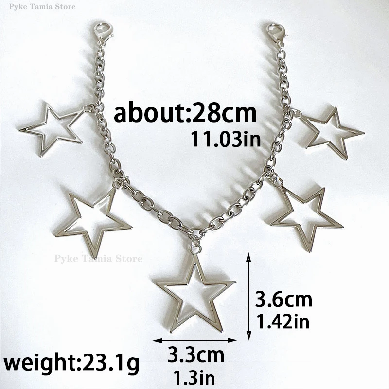 

Metal Shoe Chain Hollow Stars Hearts Pentagram Pendant Women Shoes Decoration Accessories Boots Shoe Party Diy Fashion Jewelry