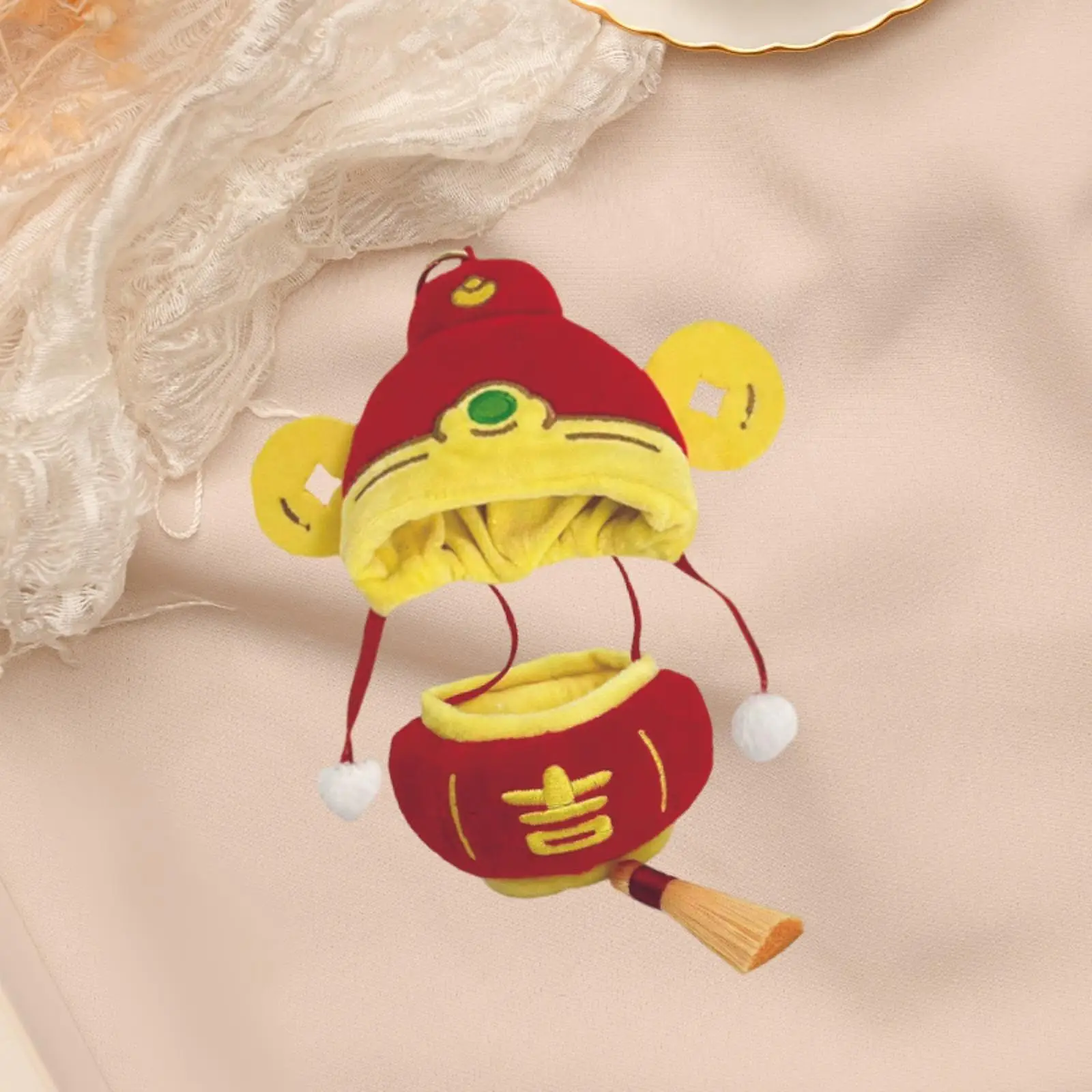 Combinaison de poupées à la mode et chapeau du dieu de la richesse, vêtements miniatures pour poupées de 10cm, habiller les poupées de fille, cadeaux de Thanksgiving