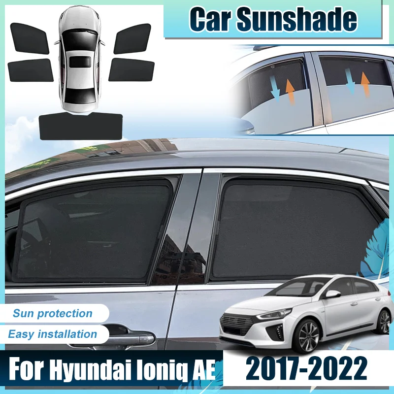 

For Hyundai Ioniq Accessories AE 2017 2018 2019 2020 2021 2022 Car Front Rear Window SunShades Covers Anti UV Visor Heat Parasol