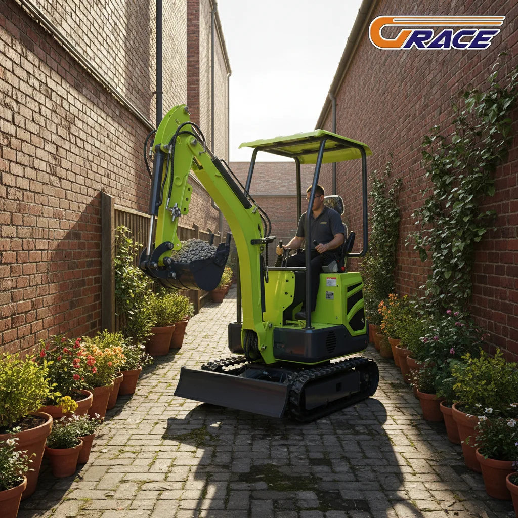 

3 Ton Mini Excavator with Hydraulic Thumb Digger Kubota Engine for Material Grabbing Logging Debris Removal