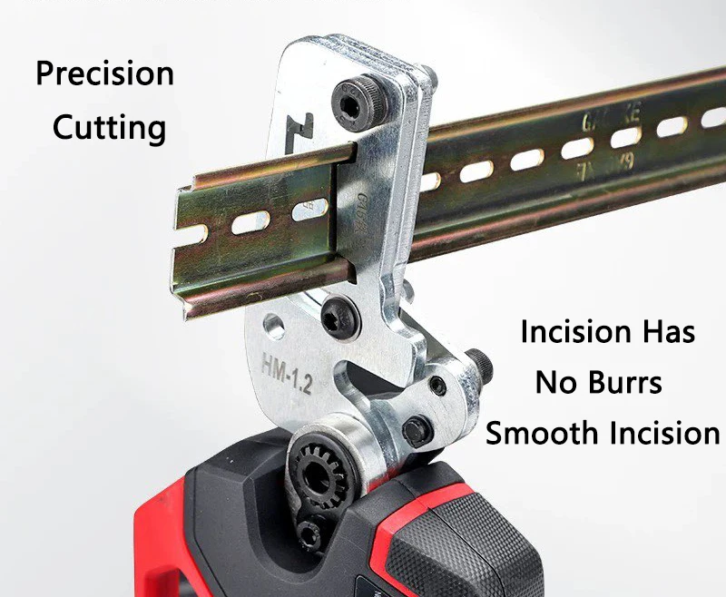 Electric Guide Rail Cutting Machine HM-1.2 Guide Track Cutting Scissors Aluminum/Iron C45 Guide Rail Cutting Machine
