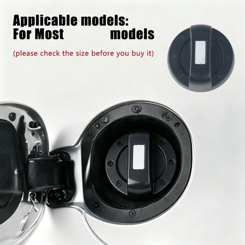 XA6H Single Piece Cap Garnish Cover 70Mm ABS Round Car Exterior Accent for Fuel Door Styling and Visual Update