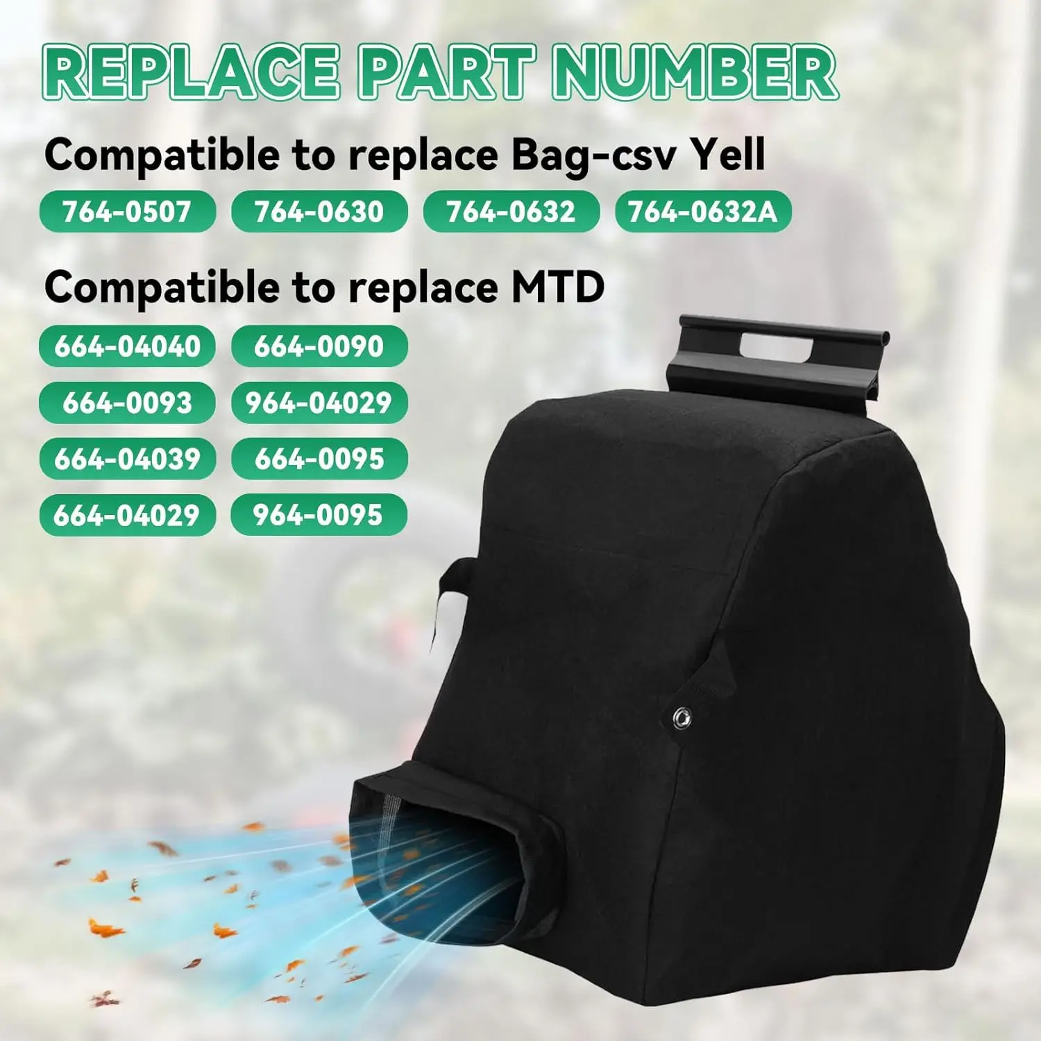 For 664-04117A Grass Catcher Bag For Lawn Maintenance Compatible Grass Catcher Bag Wide Compatibility Sturdy Construction