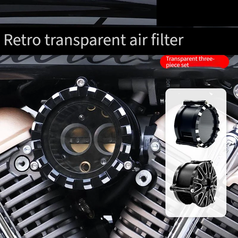 Motorcycle Transparent Air Filter Clutch Water Pump Decor Guard Covers for Benda Rock300 Chinchilla300  Modification Parts