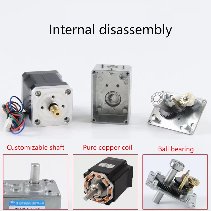 5840-42Hybrid Deceleration  Stepper Motor Driver Set Small Large Torque Worm Gear and Worm DC Deceleration Motor