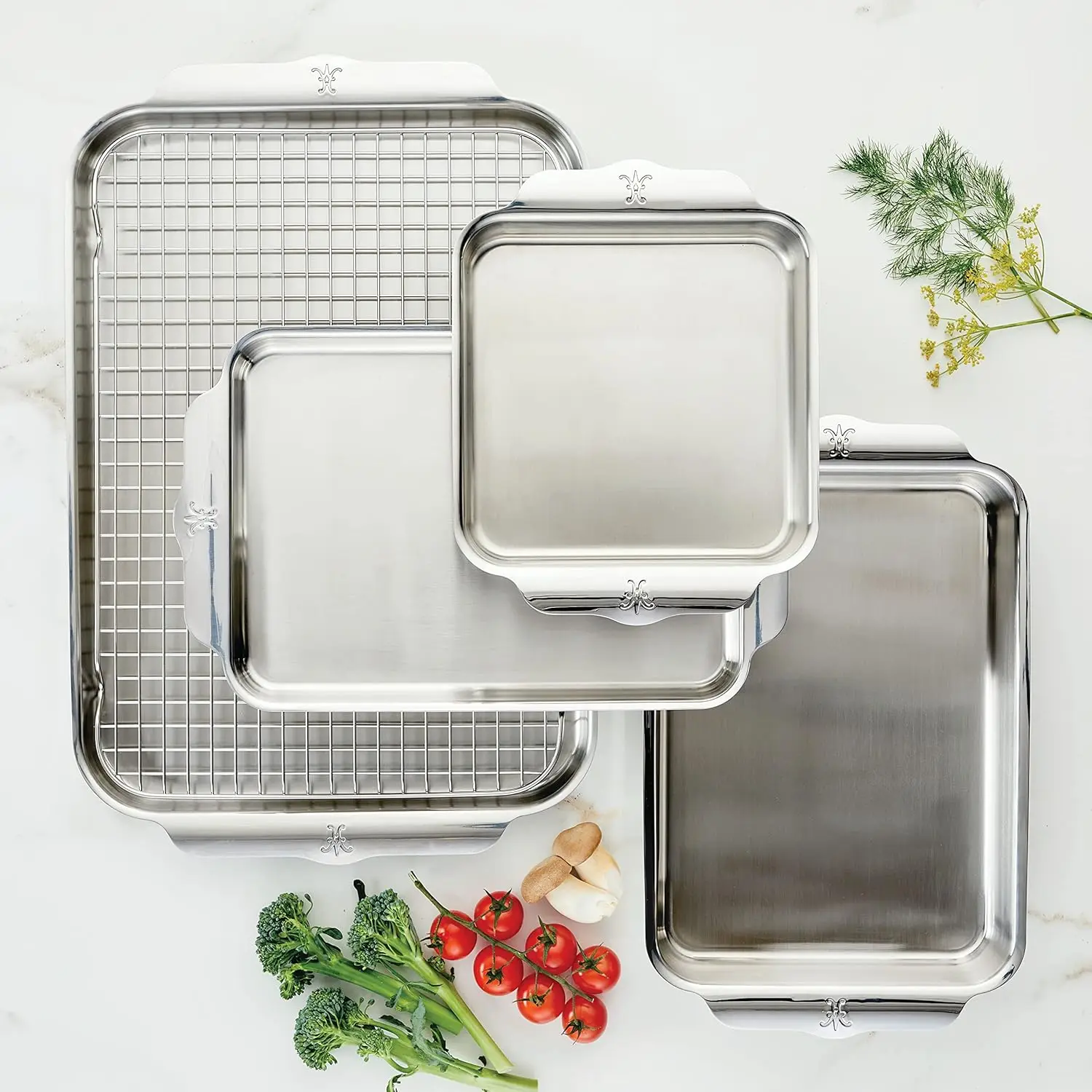 Collection - Stainless Steel Baking Sheet Set