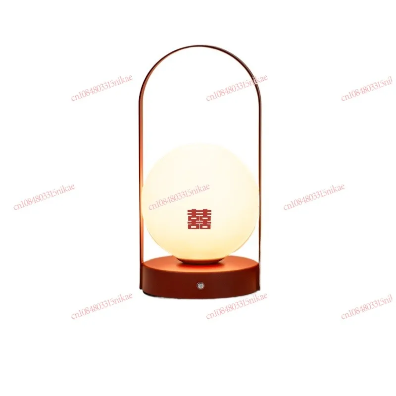 

Pair of Everlasting Lamps - Premium Red Table Lamps for Wedding Room, Bedroom Bedside Use