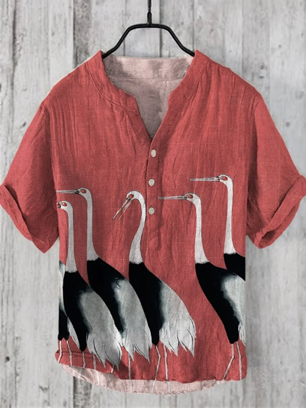 

Men's V-neck Short Sleeve Polo Shirt 3-Button Printed Summer Fashion Streetwear Top in Sizes S to 5XL