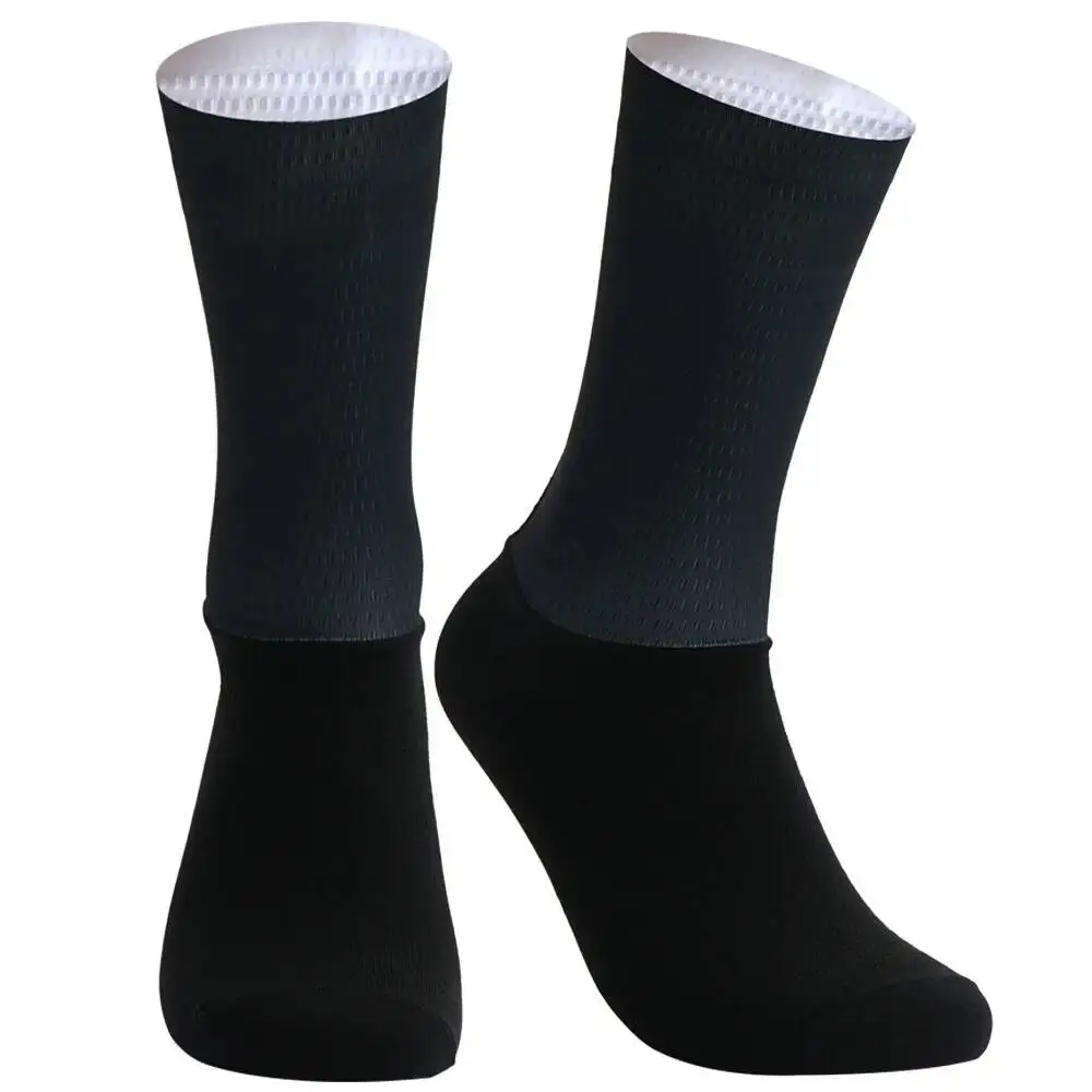 

Summer New Aero Bike Team Cycling Socks Silica Gel Non-slip Breathable Pro Racing Sports Socks Men Women Calcetines Ciclismo
