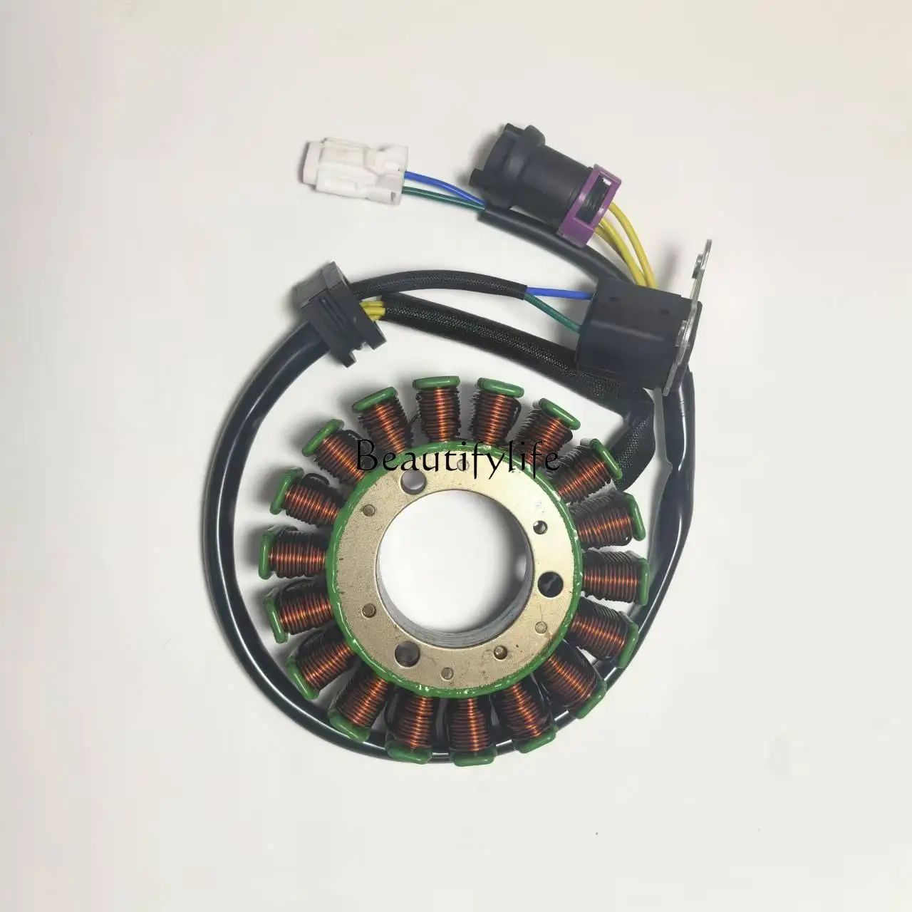 

T11 300T Motorcycle Right Magneto Cover Coil Stator Assembly Charging Coil
