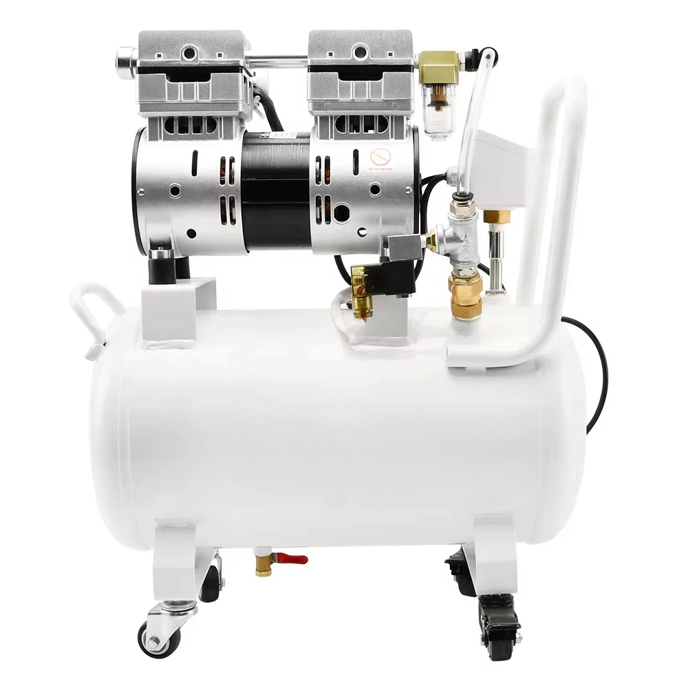 

FVN-180H 220V 600W 120L/min -98KPa Industrial Mini Electric Oil Free Piston Air Pressure Vacuum Pump With 20L Air Pressure Tank