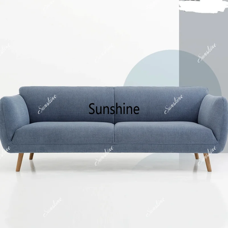 American country flannel Nordic simple club sofa design model room
