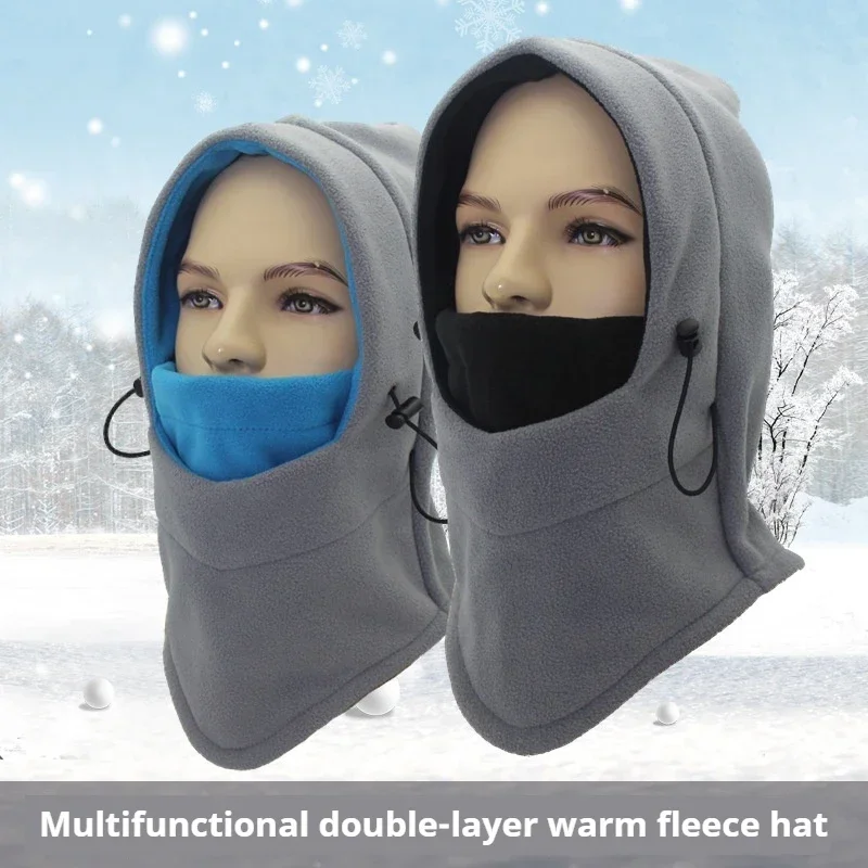 Cycling Hat Winter Ski Cap Outdoor Unisex Hooded Hat with Mask Balaclava with Earflap Ushanka Russia Warm Cycling Face Mask