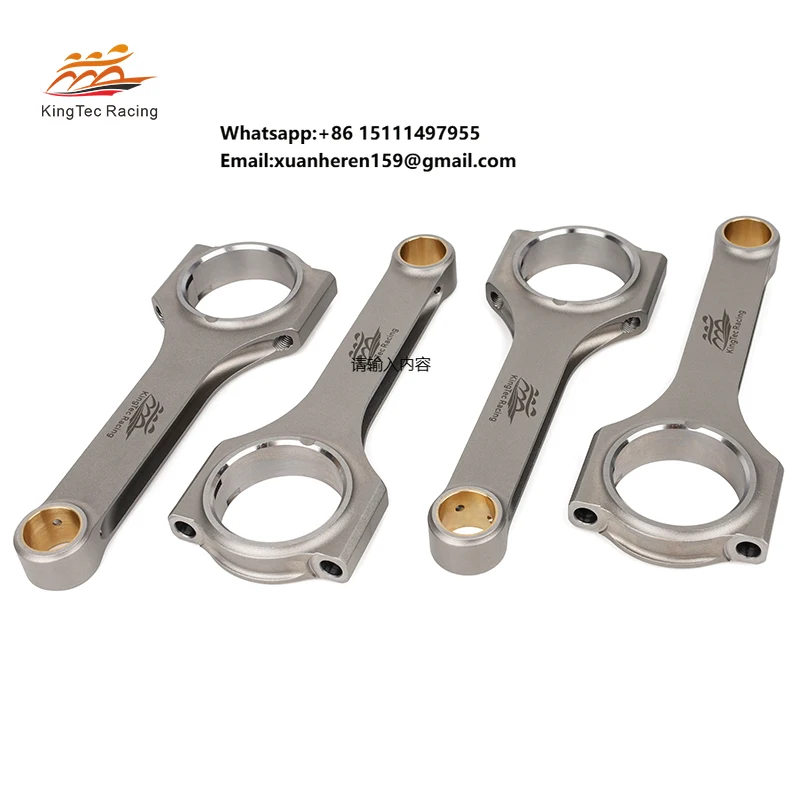 

Kingtec Racing Forged 4340 Steel Connecting Rod for Suzuki hayabusa 1300cc 1340cc High Performance Modifications