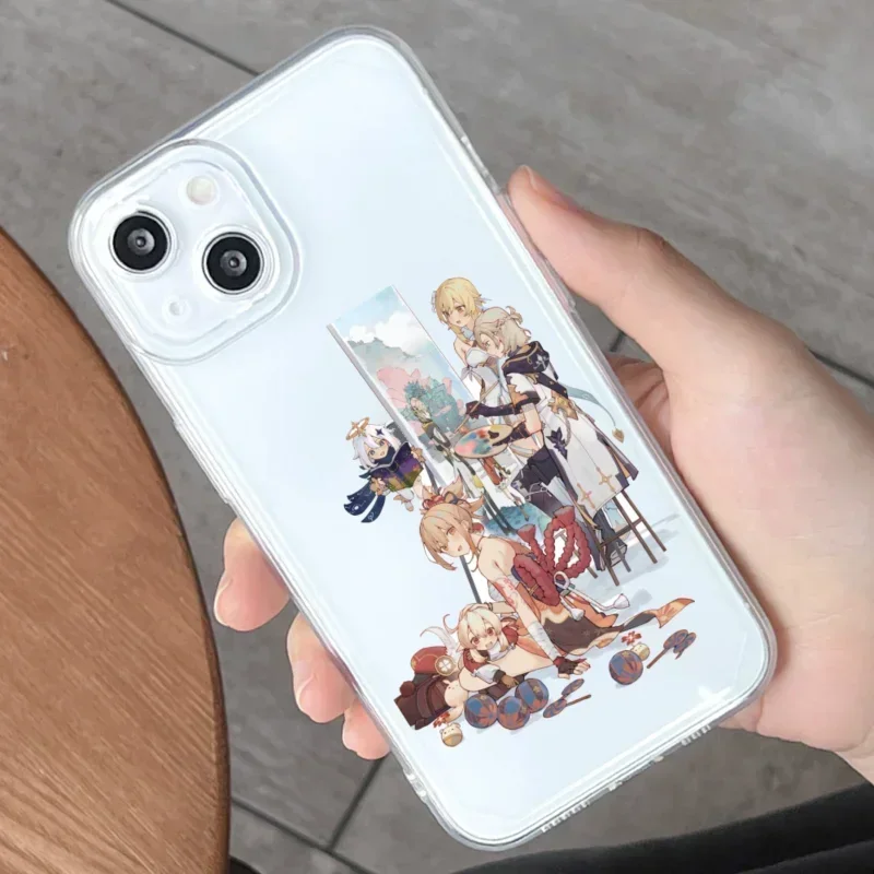 透明カスタマイズされた電話ケース iphone 7 8 プラス X XR XS 11 12 13 14 15 16 ミニプロマックス SE 漫画動物携帯ソフトカバー