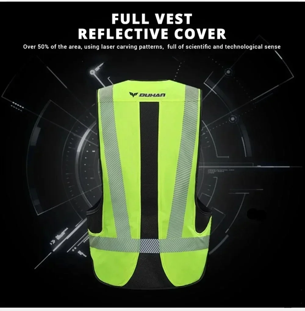 Motorcycle Air-bag Vest CE Protective Gear Jacket Air Bag Safety Protection Reflective Motorbike Motocross Racing Wear-resistant