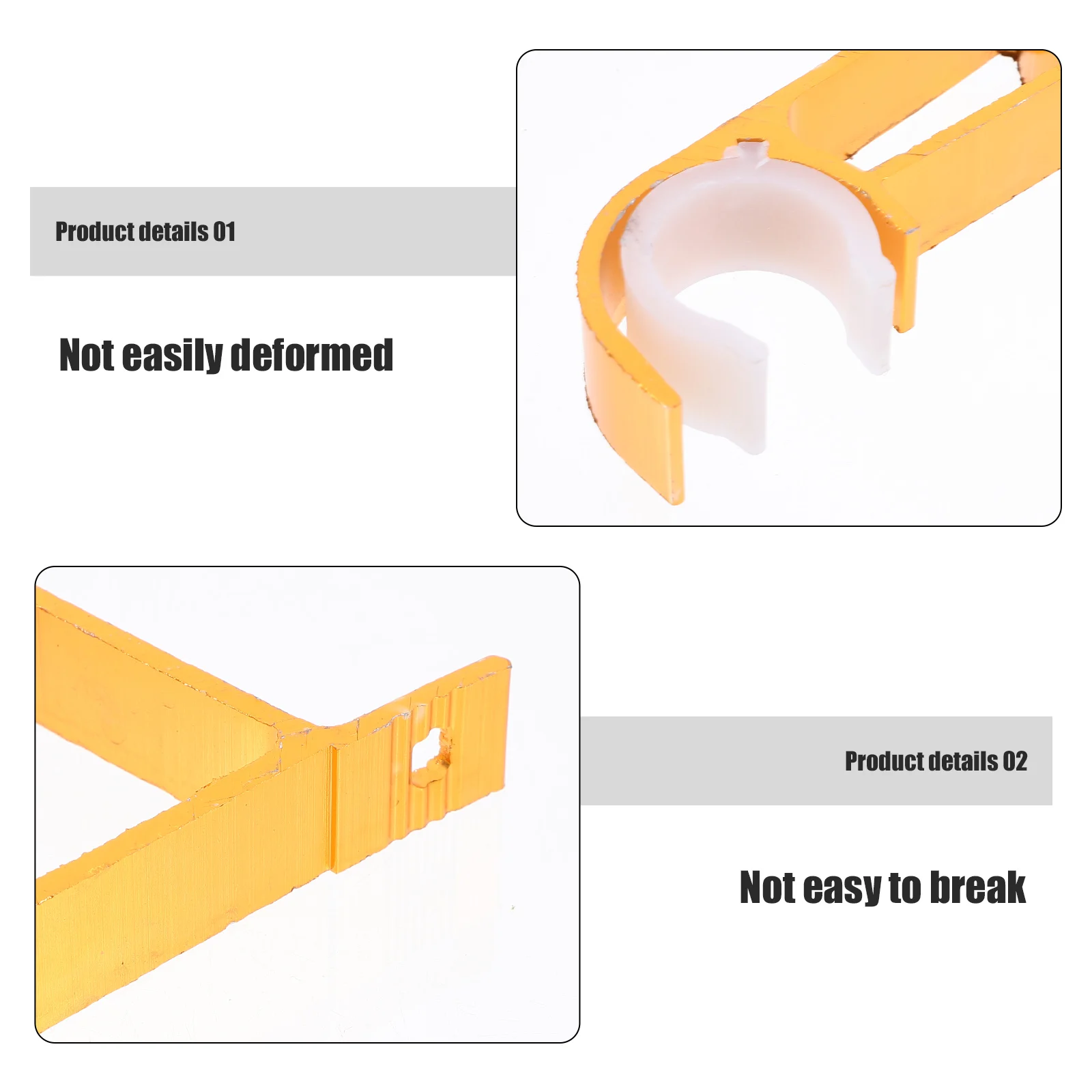 1 paar dubbele gordijnroedebeugels wandgemonteerd systeem sterke ondersteuning voor gelaagde gordijnen gladde afwerking modern