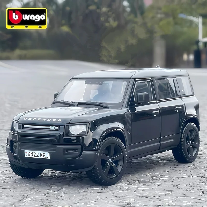 

Bburago 1:24 Land Rover Defender 110 SUV, модель автомобиля из сплава, литой под давлением металлический внедорожник, модель автомобиля, высокая имитация, детская игрушка в подарок