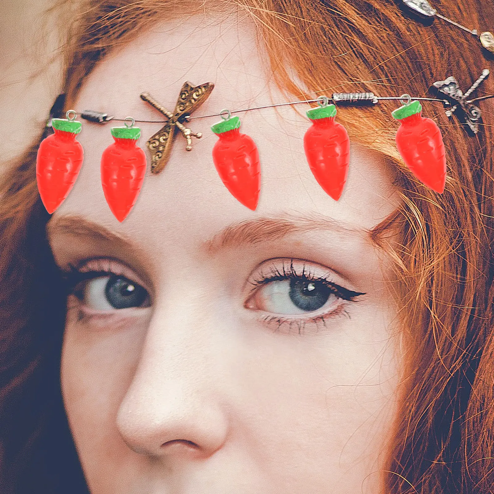 

20 шт. подвесок-морковок для украшений, пасхальные кулоны для изготовления ожерелий, браслетов, серег, рукоделия, праздничного декора, милые