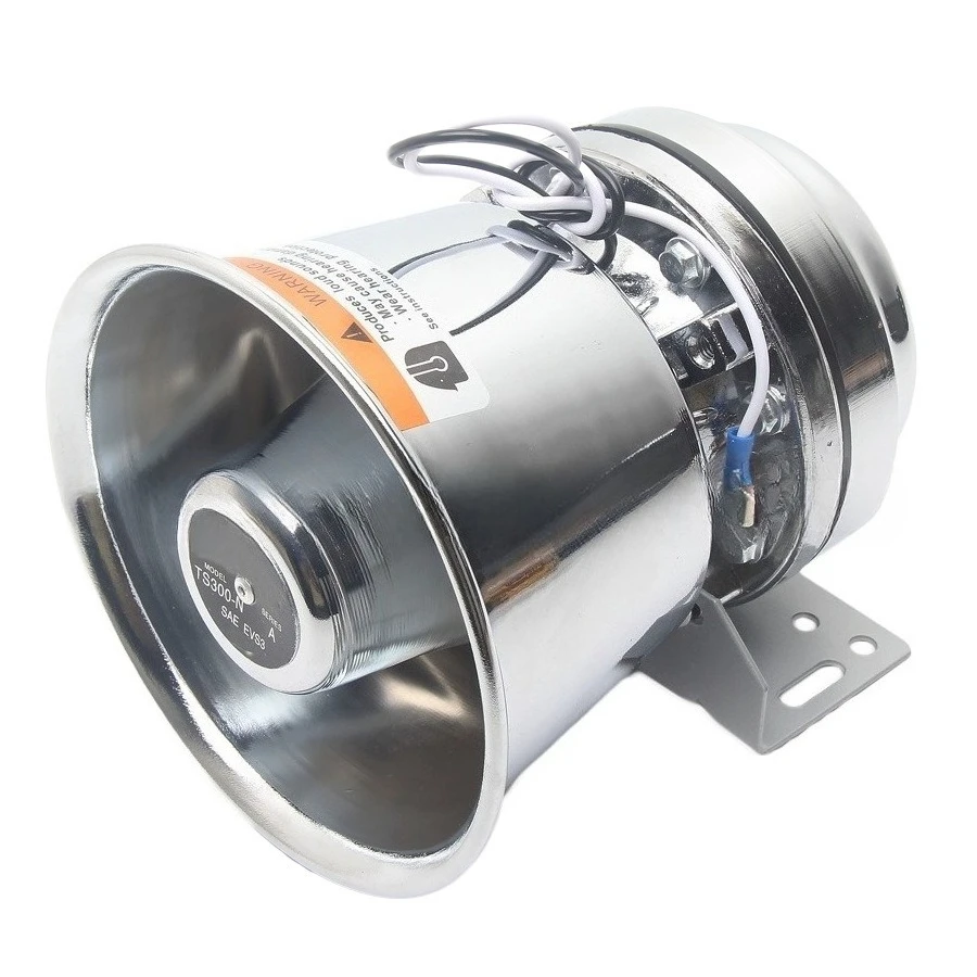 12V Car Horn, Vehicle-mounted Megaphone, Stainless Steel, High Power, Universal 200W 400W 600W, High-pitched