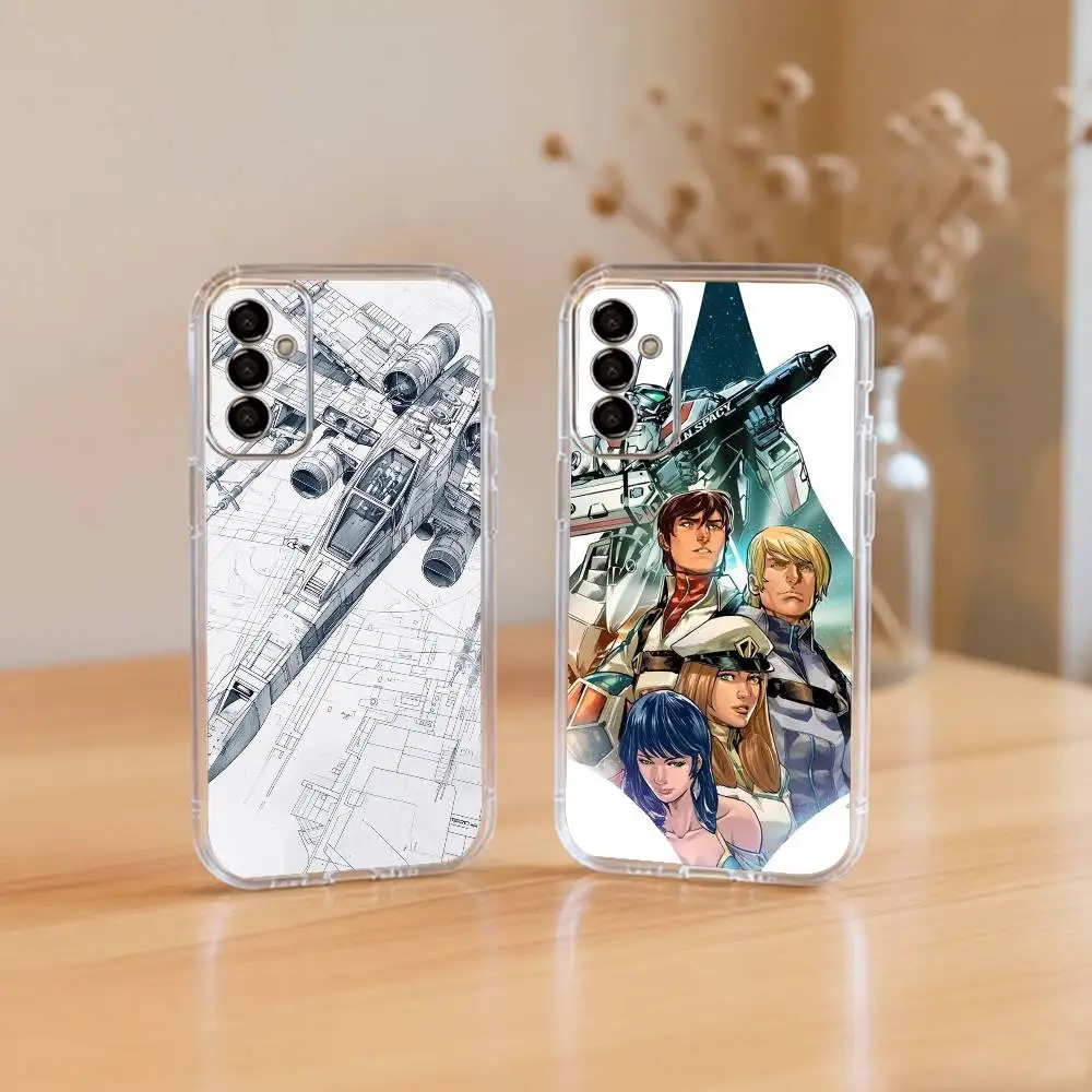 Funda de teléfono Robotech Macross de silicona transparente suave para SamsungA10,12,20,21S,30,31,40,50,51,52,70,71