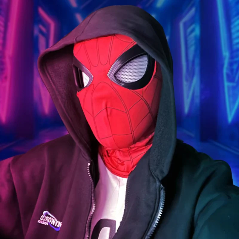 Spider‑Man Cosplay Realistic Superhero Full‑Face Mask, Role‑Play Birthday Party Costume Accessory view 2
