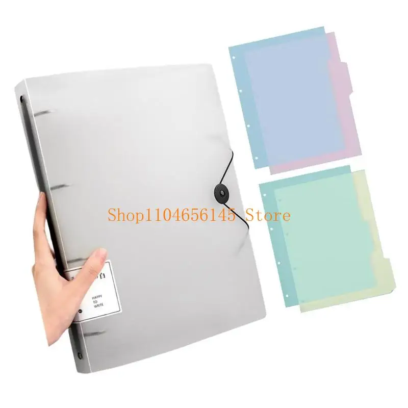 

Папка с 4 кольцами, 12,59x9,76 дюйма, 220 листов, водонепроницаемая, для студентов, учителей, офисных работников, папка для презентаций