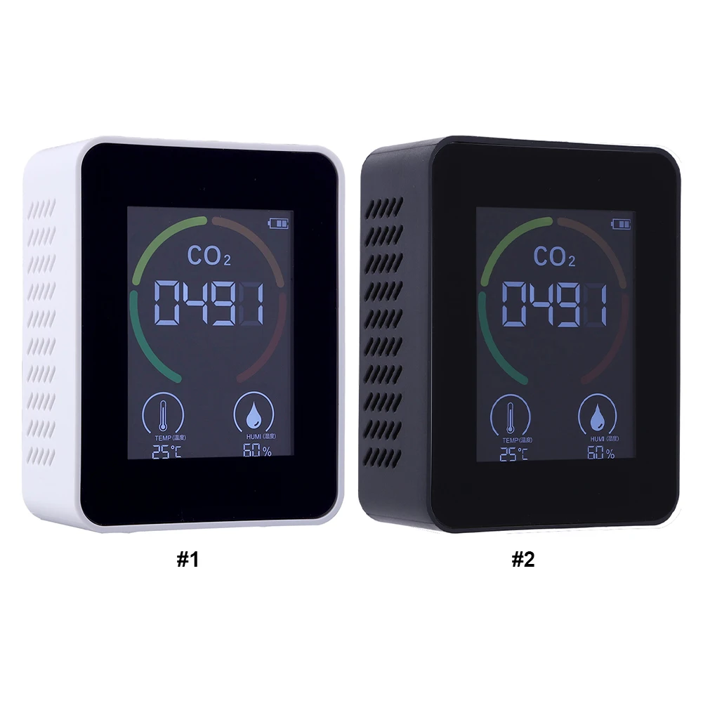 3-in-1 Digital Portable CO2 Meter Temperature Humidity Tester Air Quality Monitor CO2 Sensor for Home Hotel Office Car