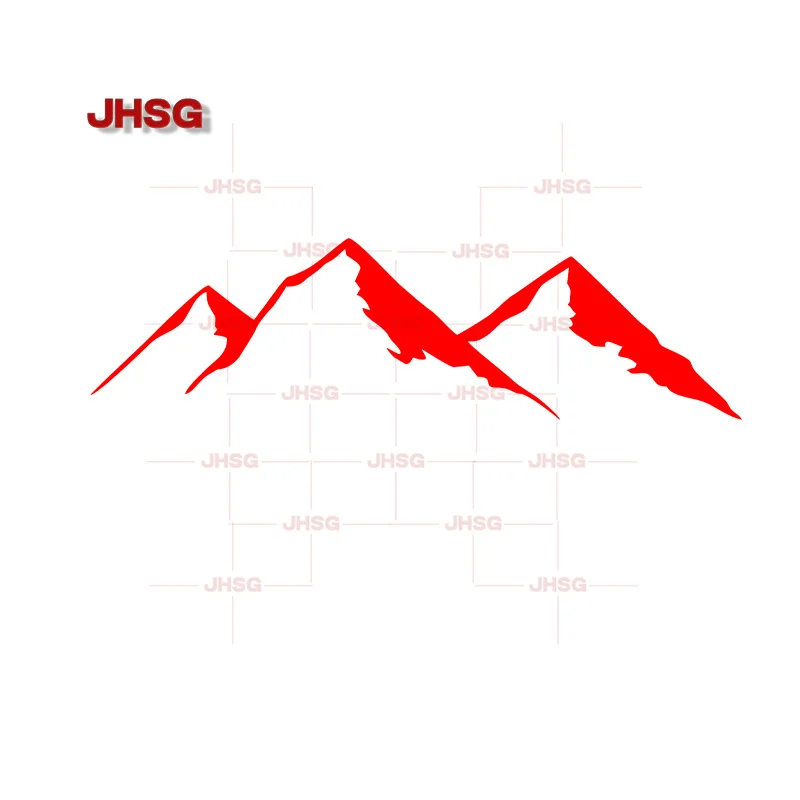 Mountain Range Waterproof Removable Vinyl Sticker for Car Trunk Window Body Decoration