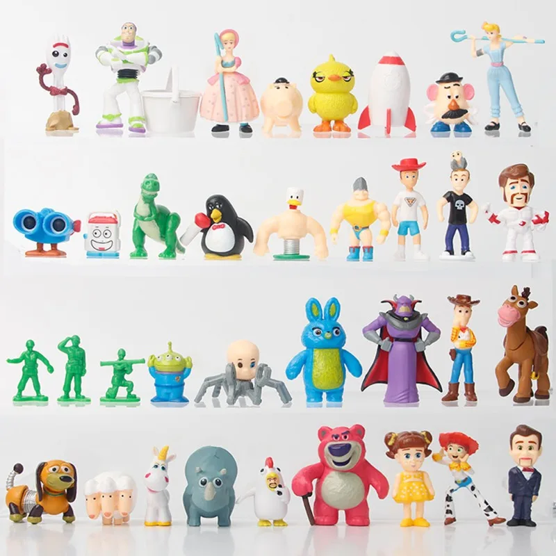 

36pcs/set 3-5CM Movie Cartoon Toys Story Woody Buzz Lightyear Action Figure Collectible Model Toys Desktop Ornament