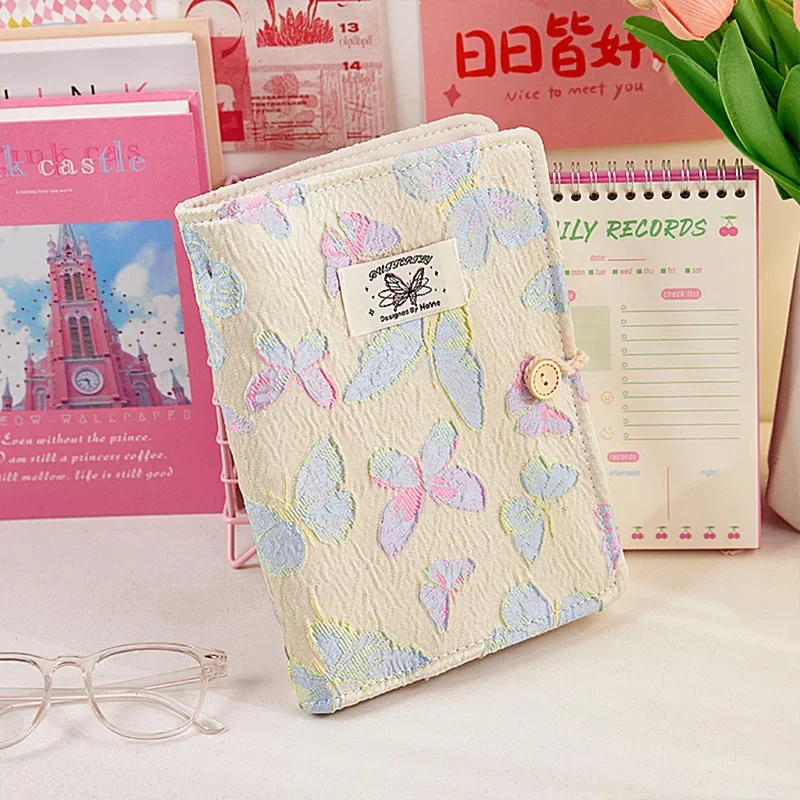 IFFVGX Cloth A5 Binder Photocard Holder Kpop Idol Photo Album with 20pcs 3inches Inner Pages Photocards Collect Book Фотоальбом