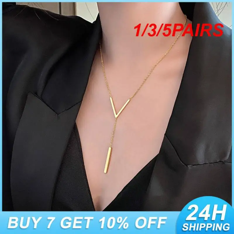 1/3/5PAIRS Fashionable Necklace Shining High Quality Earrings Instagram Worthy Highest Rated Complicated Gold Earrings High-end