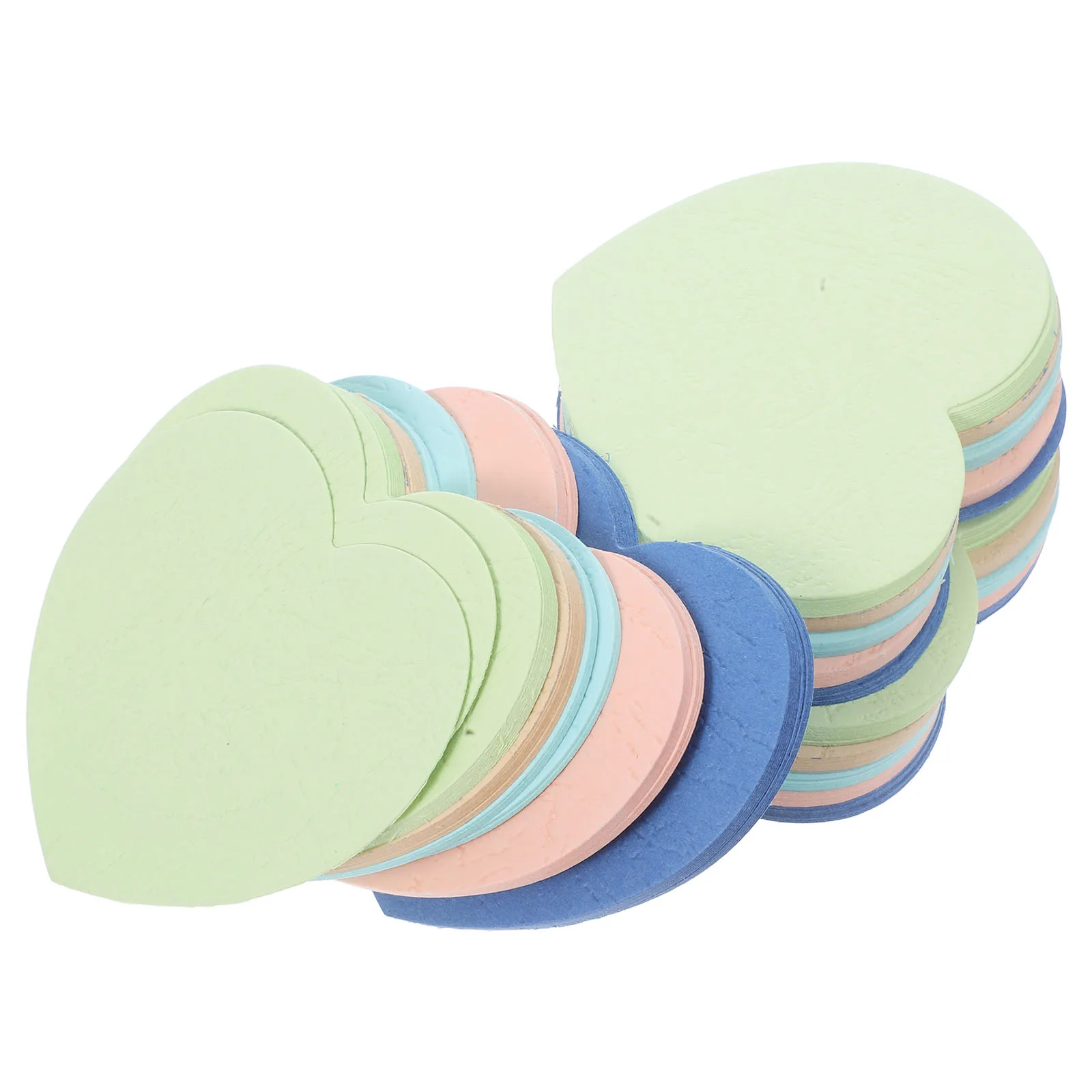 

3 Sets Heart Shaped Note Cards Thick Paper Diy Blank Flash Cards Double Sided Colorful Heart Cut Outs For Wedding Thank You