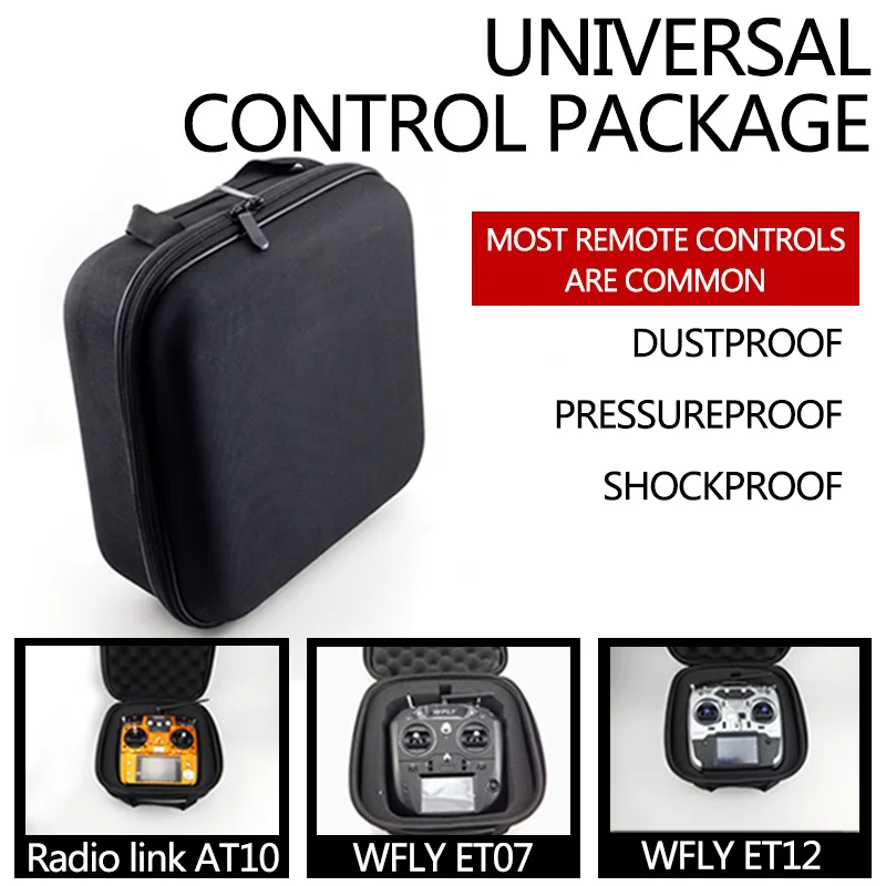 Universal Remote Controller Storage Bag RC Transmitter Protector Handbag Case Box For WFLY 7 9ET07 Radiolink AT9S AT10 FUTABA