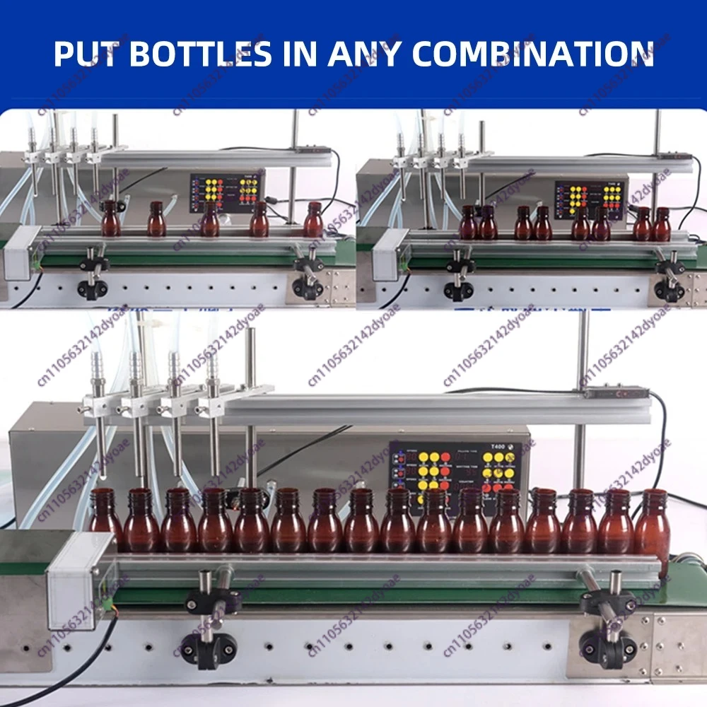 

Automatic 4-Head Liquid Filling Machine T400GA High-Speed Food Beverage Packaging Equipment Remplisseuse De Bouteilles