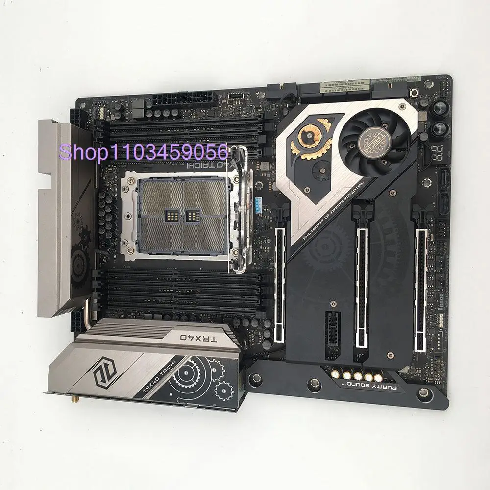 Desktop Motherboard For ASROCK 8×DDR4 8+24 PIN ATX 256GB Support 3970X 3900X TRX40 TAICHI