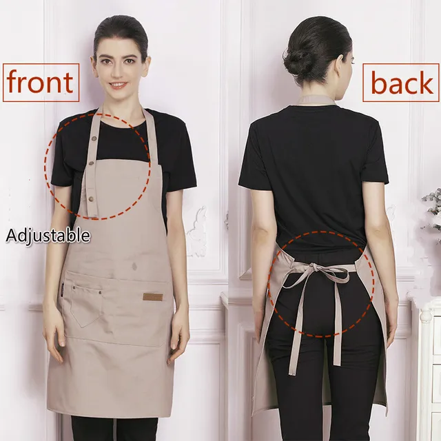 Custom Company Shop LOGO Kitchen Aprons For Woman Men 1
