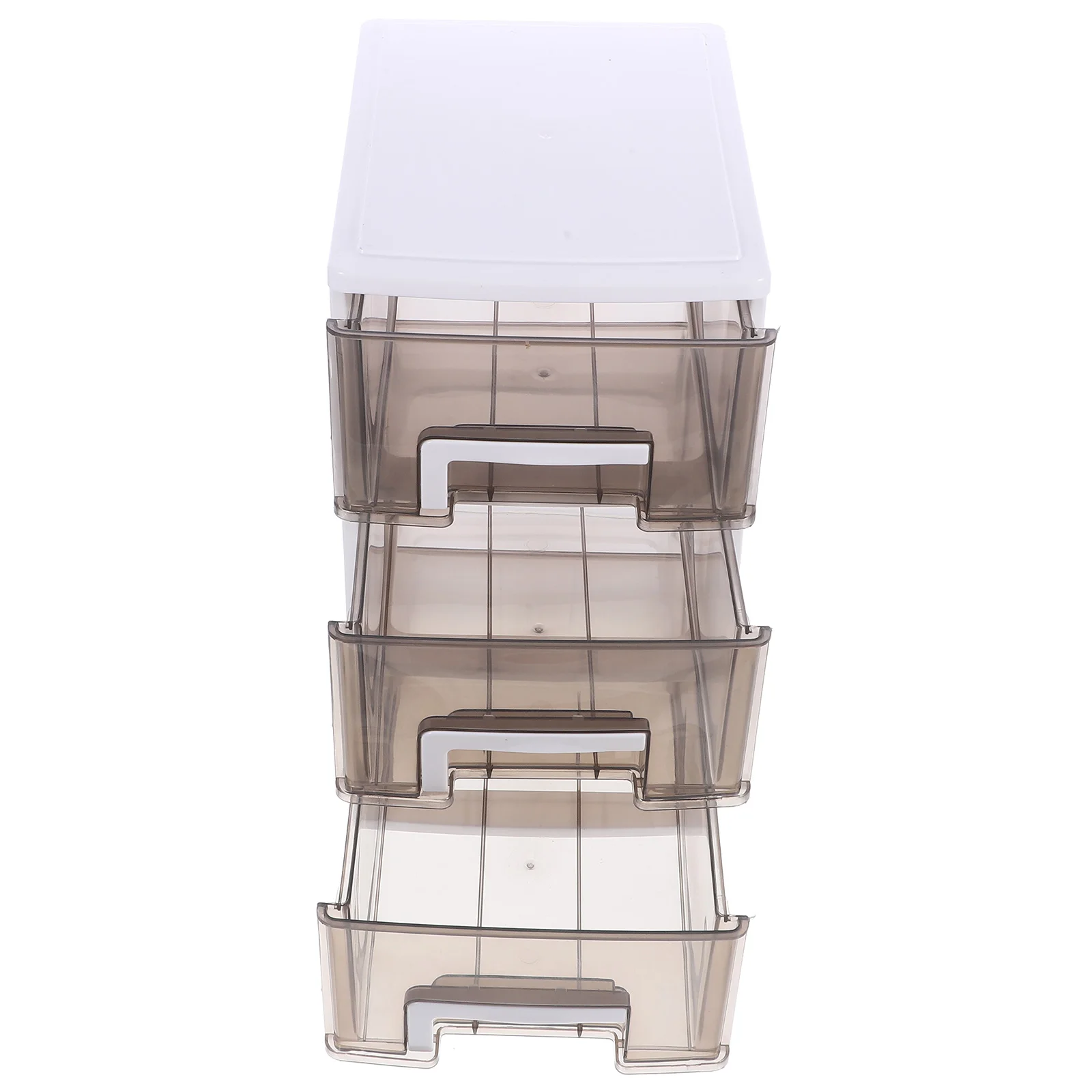 

Drawer Storage Box Office Cabinet 3 Layer Desktop Drawers Black Plastic Organizer for Office Study Room Brush