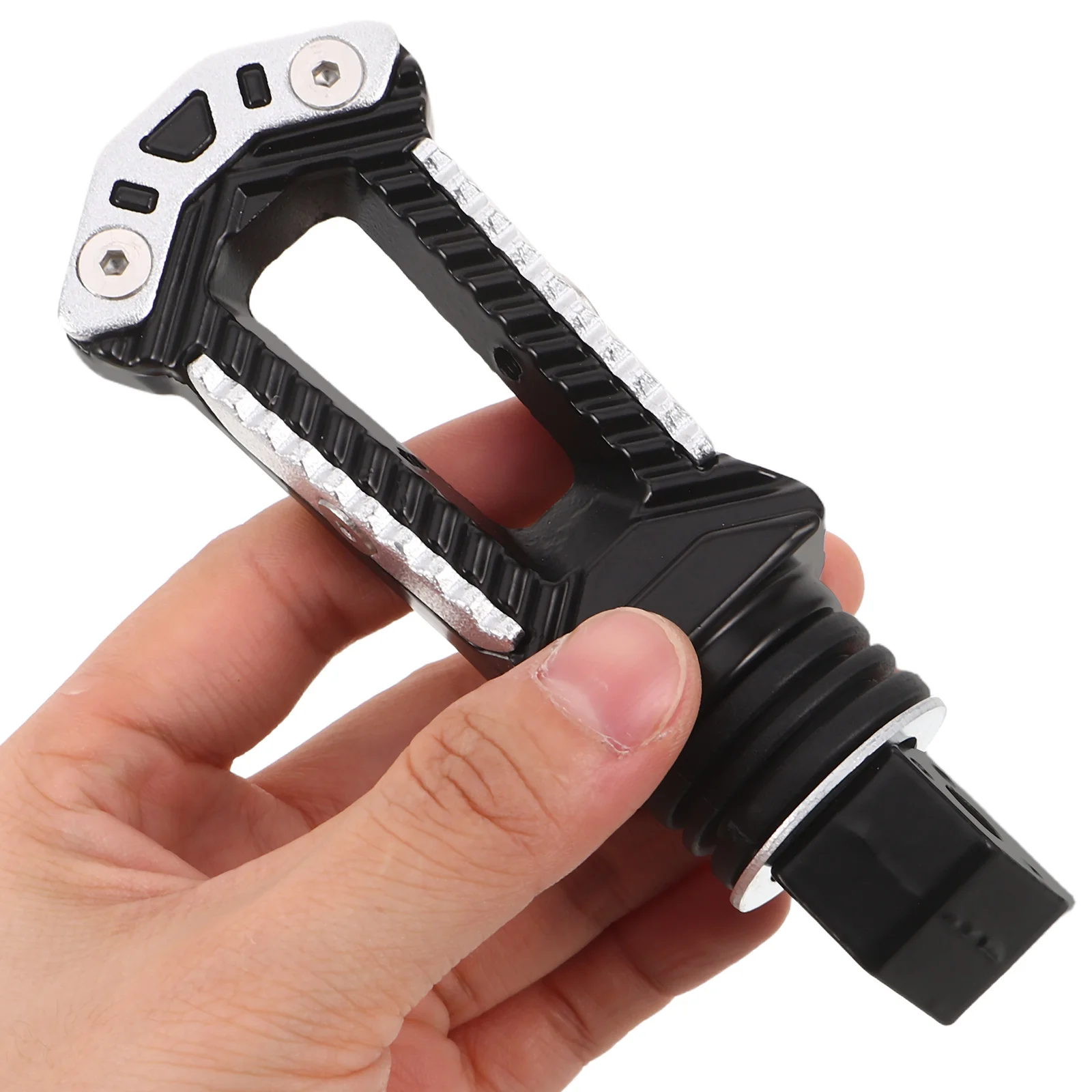 

2pcs Motorcycle Foot Pegs Aluminum Alloy Foot Pedals Rear Mount Footrests Nonskid For Dirt Bike Atv Highway Universal