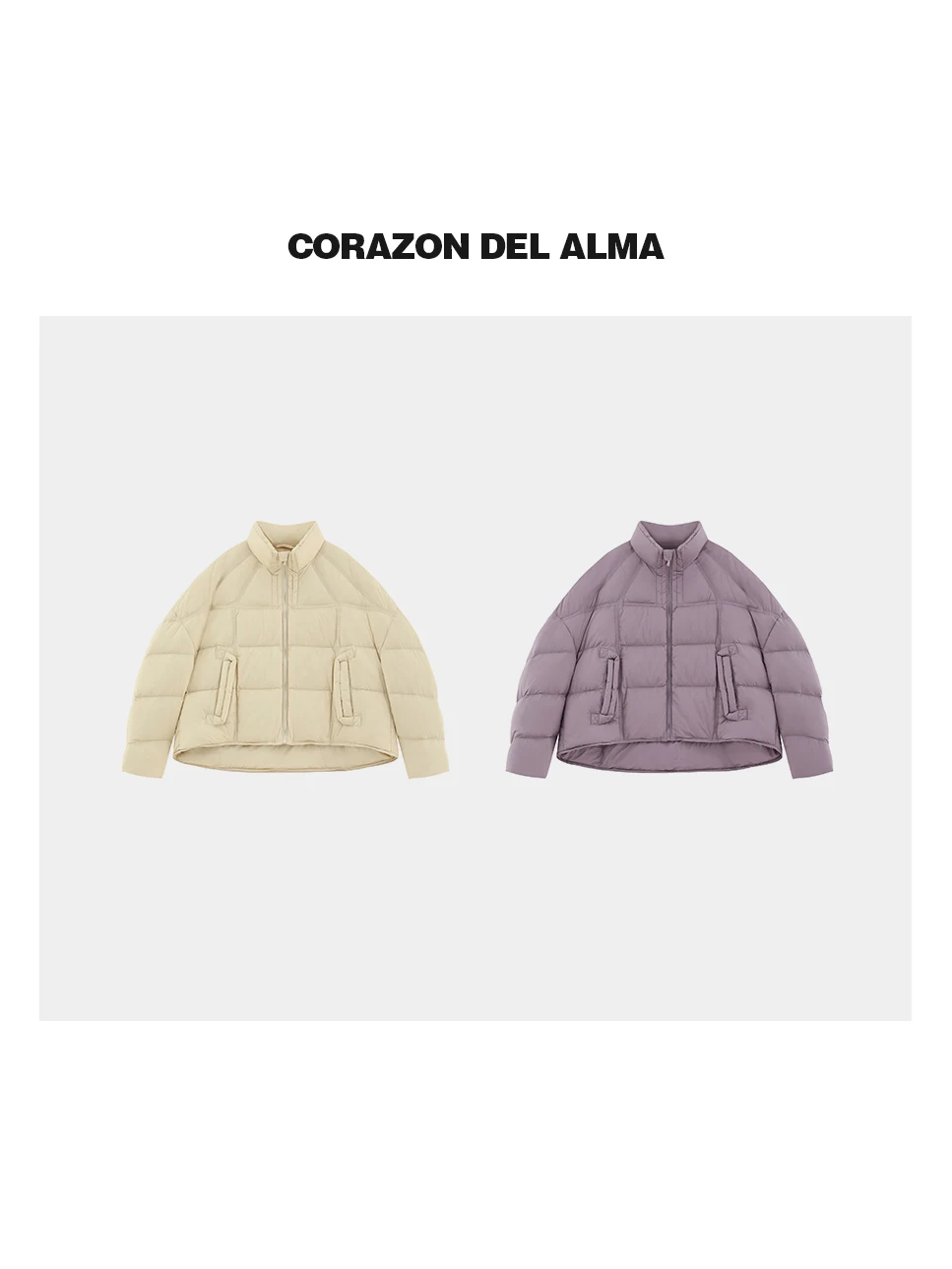 

Muyuan Lightweight Bread Sle down Jaet Stitched Du down ort ape Nylon Fabric Zipper Closure ket Detail Commute S...