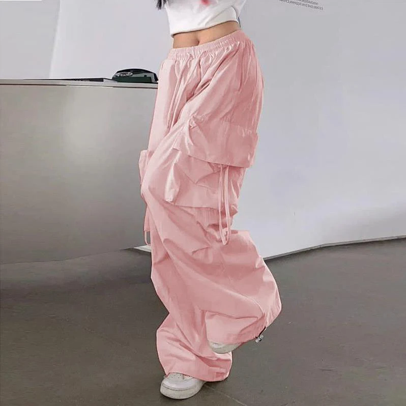 Pantalon Cargo pour femmes, vêtements de rue, automne, élasticité en Polyester, bicouche, trois-quarts, taille moyenne, revers, taille haute, Hipster cintré