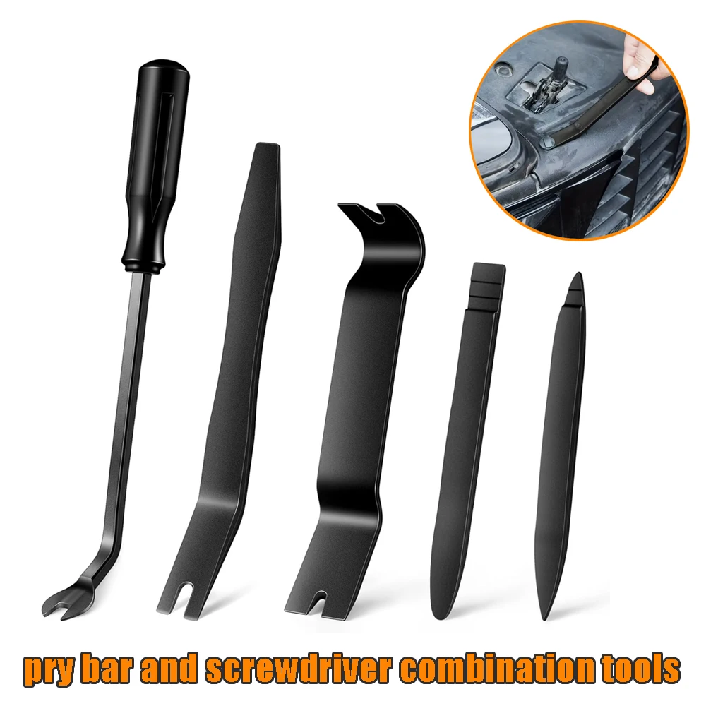 

No Scratch Plastic Pry Tool Kit Universal Trim Removal Tool Kit Interior Door Panel Clip Fastener Removal Set For Vehicle